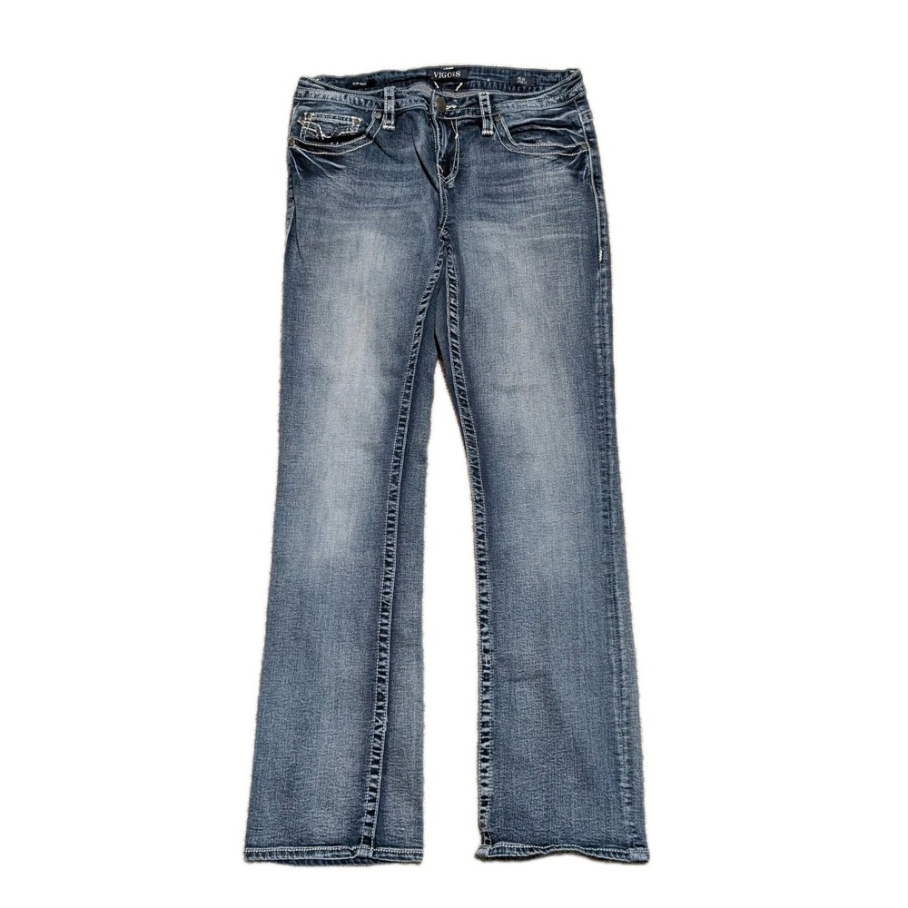 Vigoss Heritage Fit S8 L 31 ‎ Slim Boot Cut Embellished Pocket Jeans 30X31